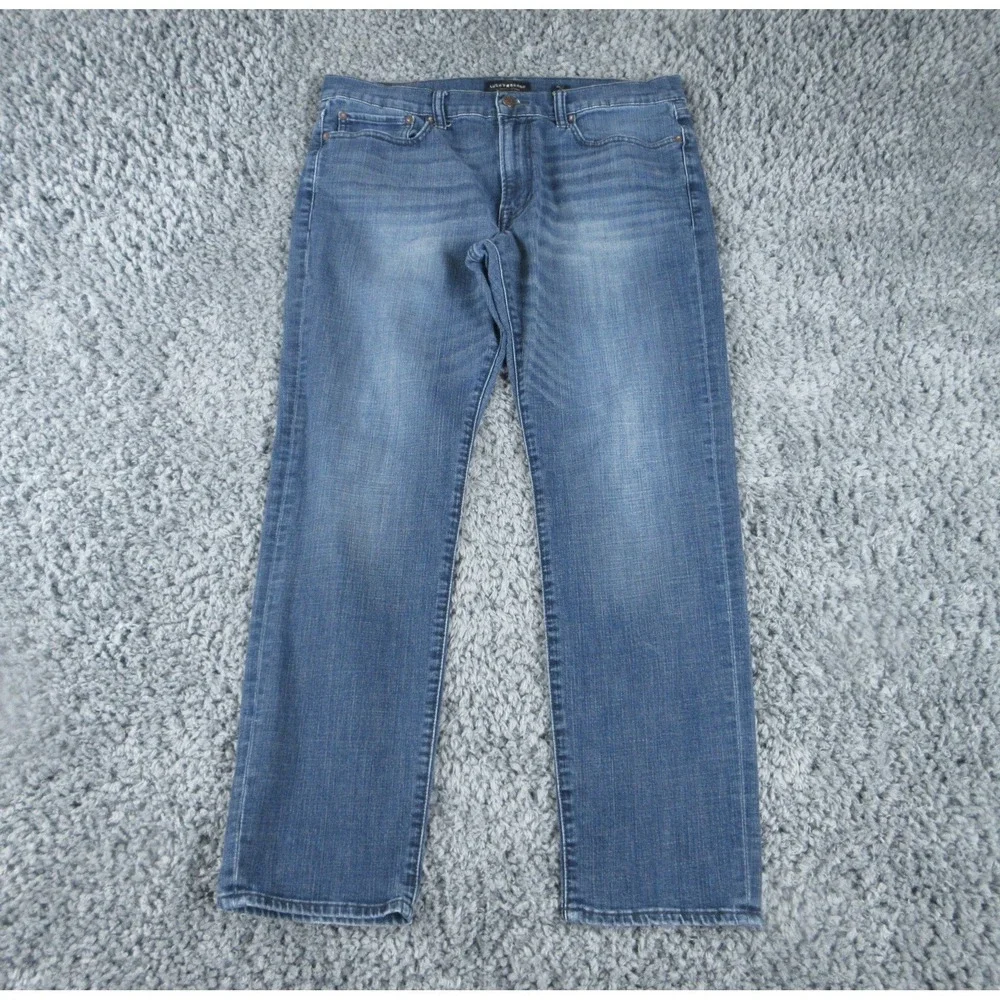 Lucky Brand Jeans Mens 36x32 Blue Denim 121 Slim 37x30.5*
